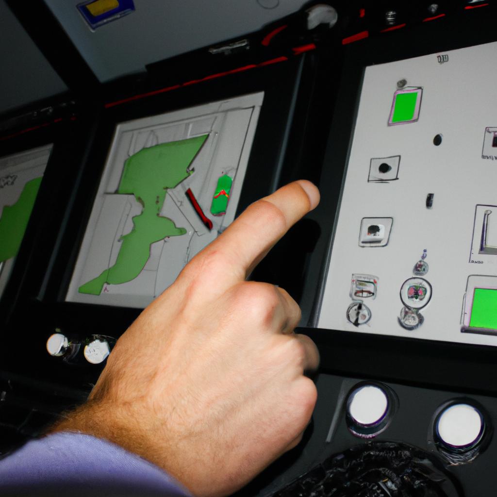 Person operating flight management system